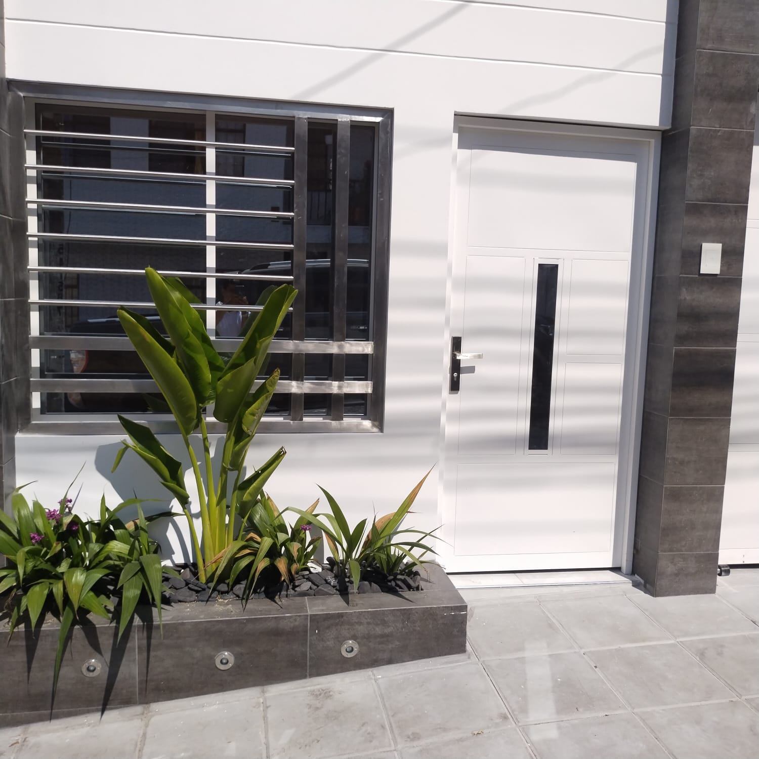 Fachada residencial – Puerta y ventana